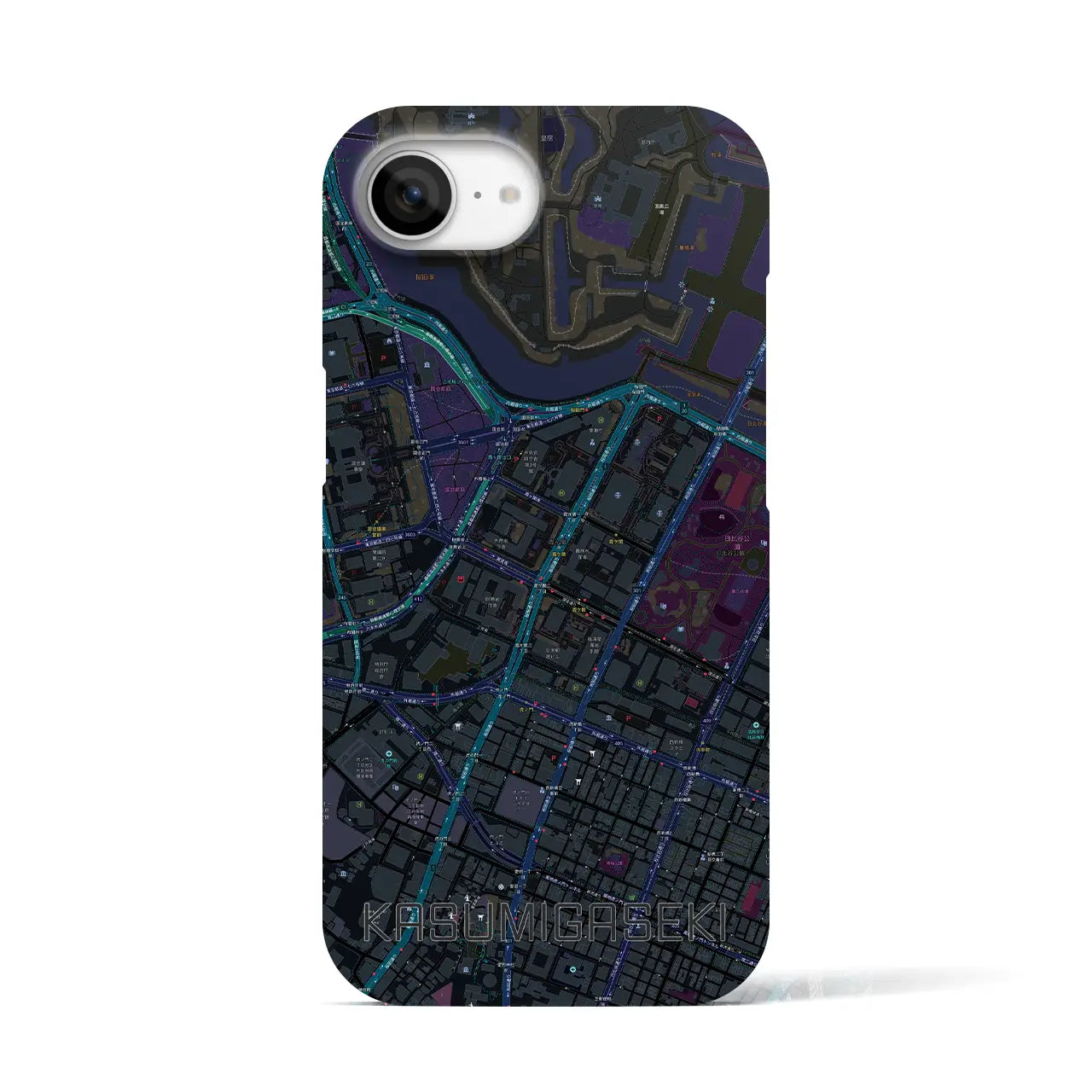 【霞ケ関(東京都)】地図柄iPhoneケース(バックカバータイプ)