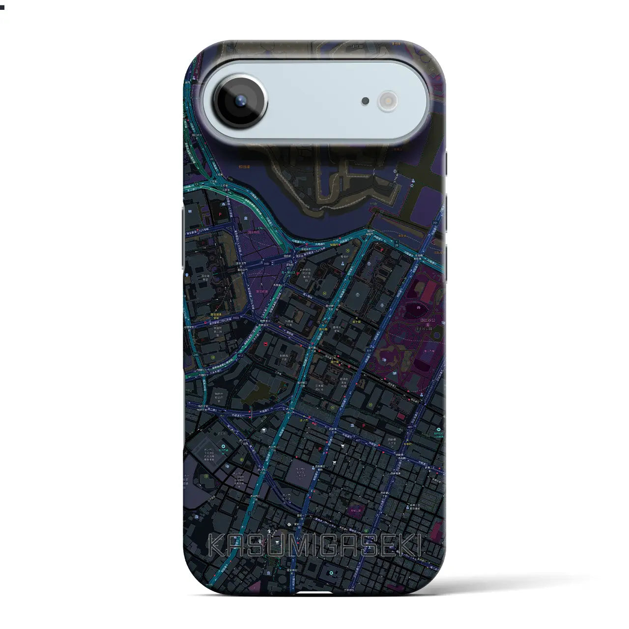 【霞ケ関(東京都)】地図柄iPhoneケース(バックカバータイプ)