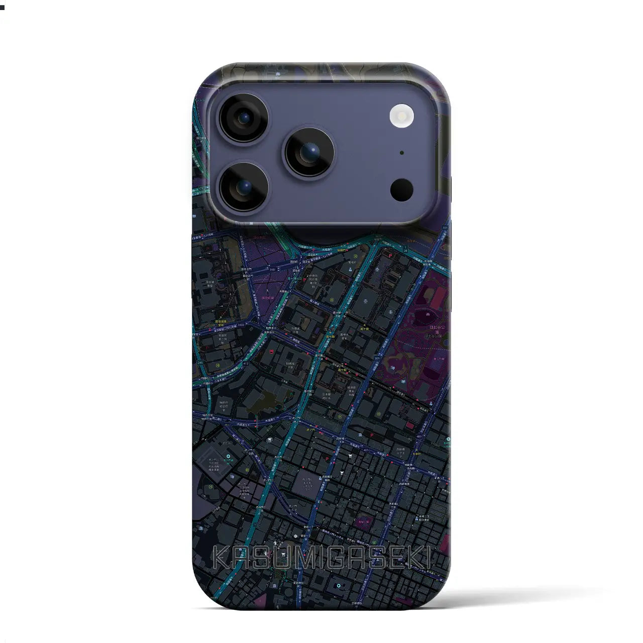 【霞ケ関(東京都)】地図柄iPhoneケース(バックカバータイプ)