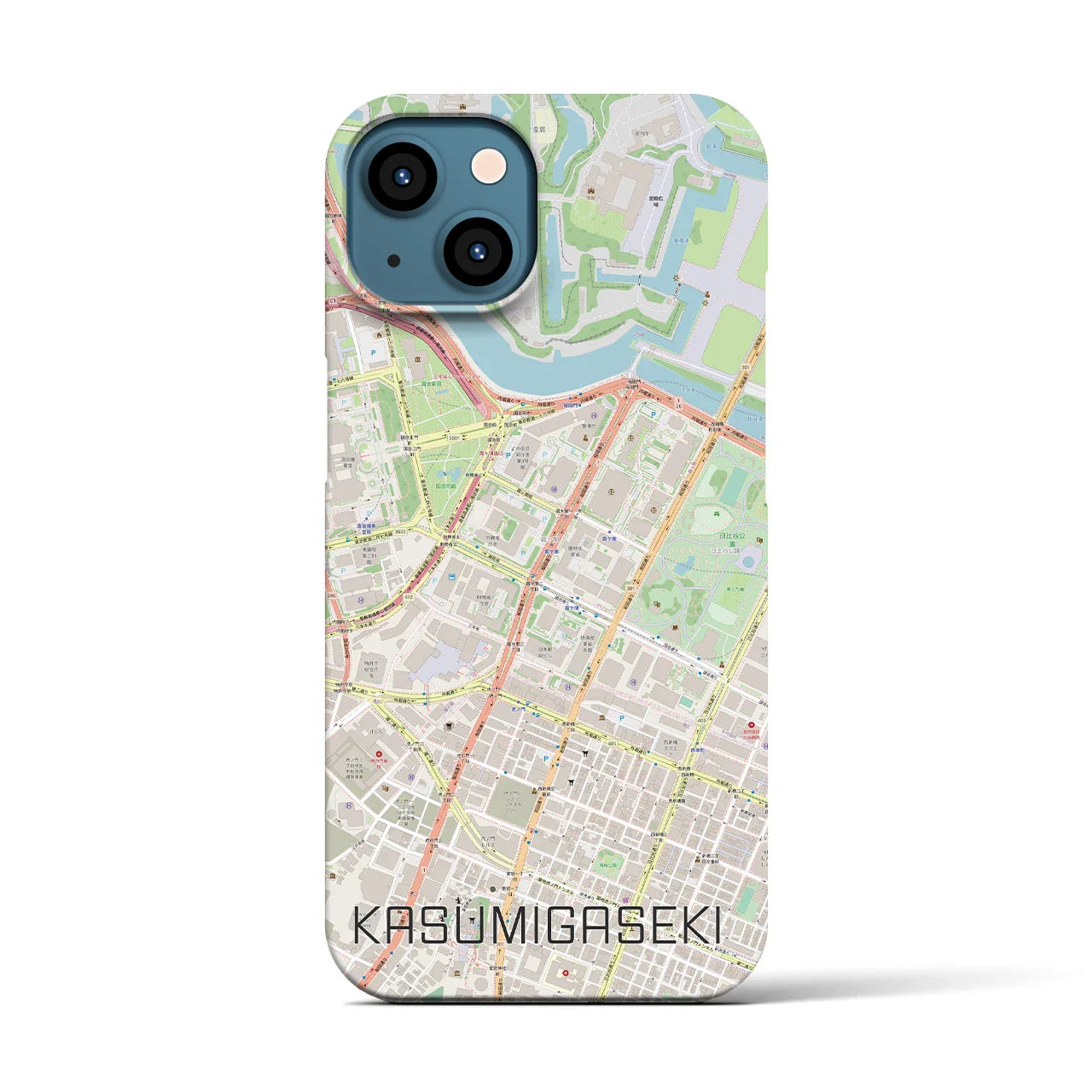 【霞ケ関(東京都)】地図柄iPhoneケース(バックカバータイプ)