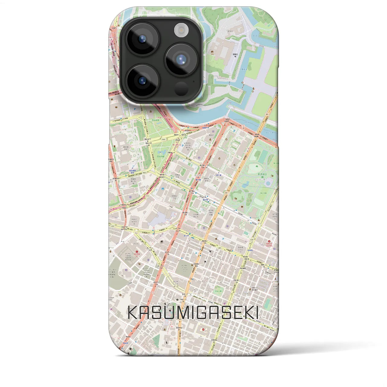 【霞ケ関(東京都)】地図柄iPhoneケース(バックカバータイプ)