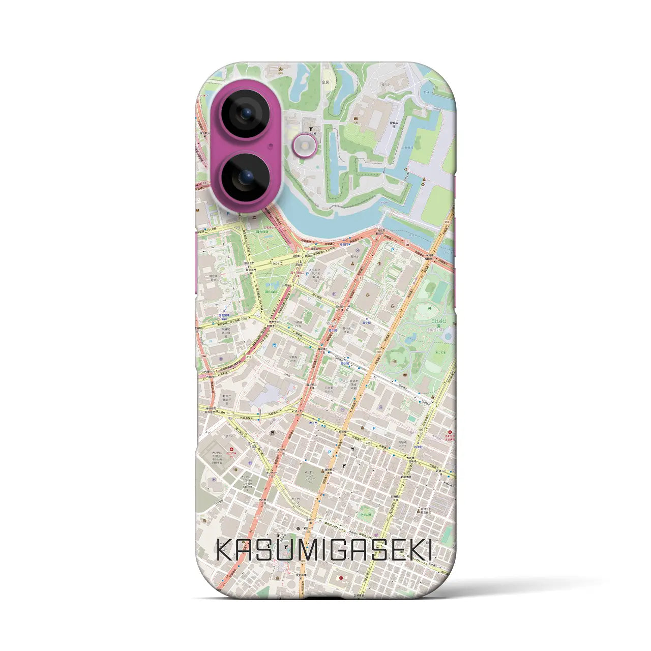 【霞ケ関(東京都)】地図柄iPhoneケース(バックカバータイプ)
