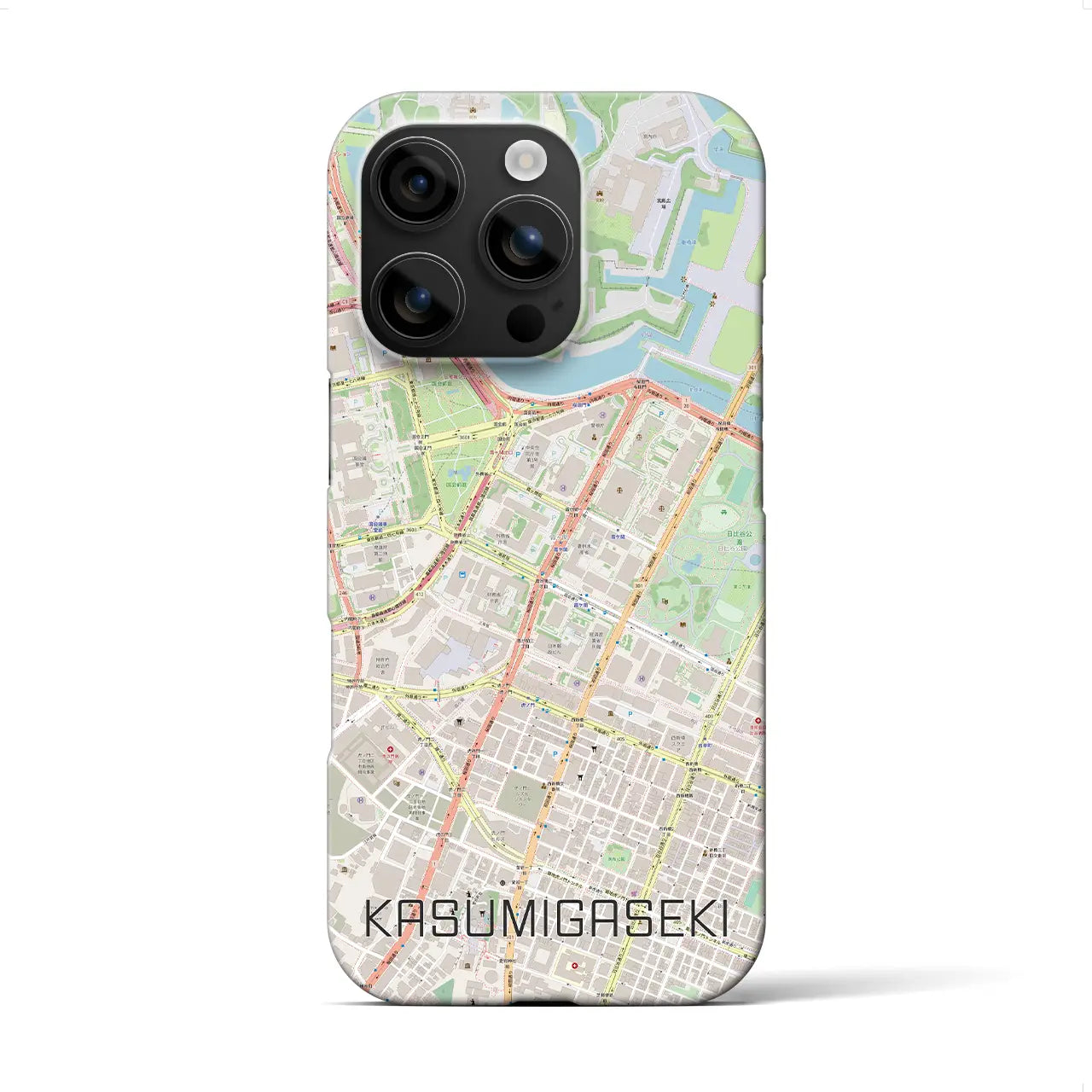 【霞ケ関(東京都)】地図柄iPhoneケース(バックカバータイプ)