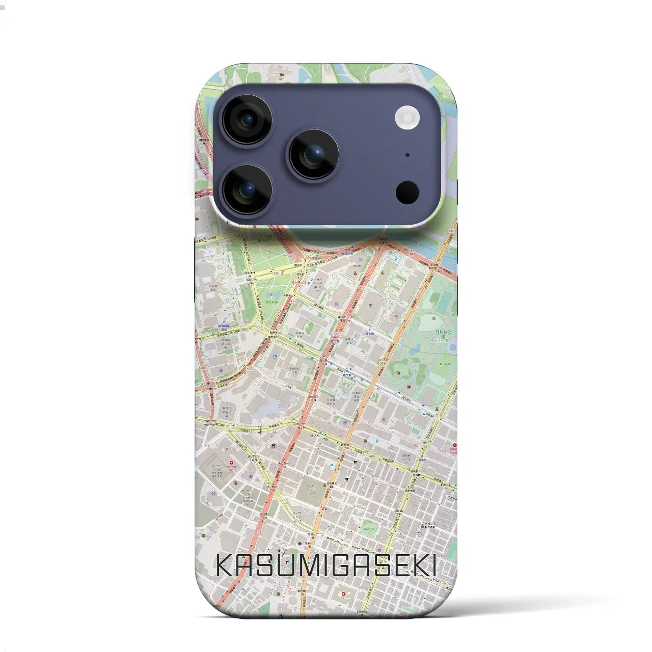 【霞ケ関(東京都)】地図柄iPhoneケース(バックカバータイプ)