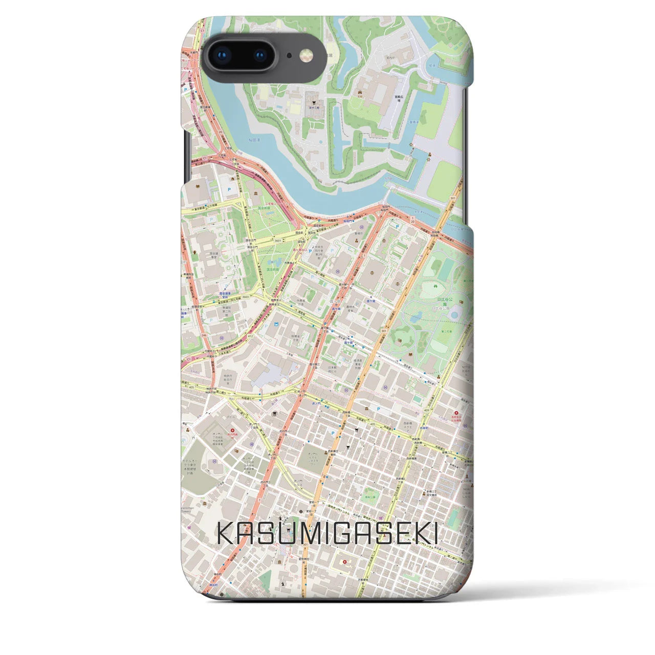 【霞ケ関(東京都)】地図柄iPhoneケース(バックカバータイプ)