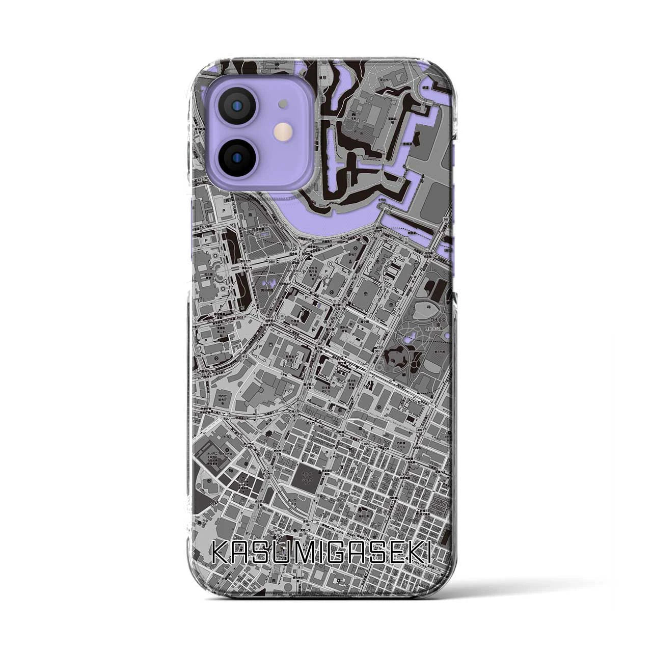 【霞ケ関(東京都)】地図柄iPhoneケース(クリアタイプ)