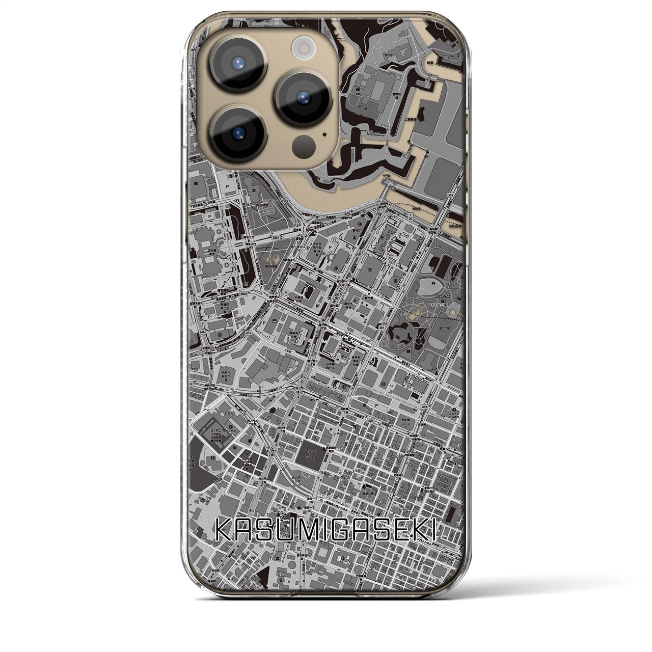 【霞ケ関(東京都)】地図柄iPhoneケース(クリアタイプ)