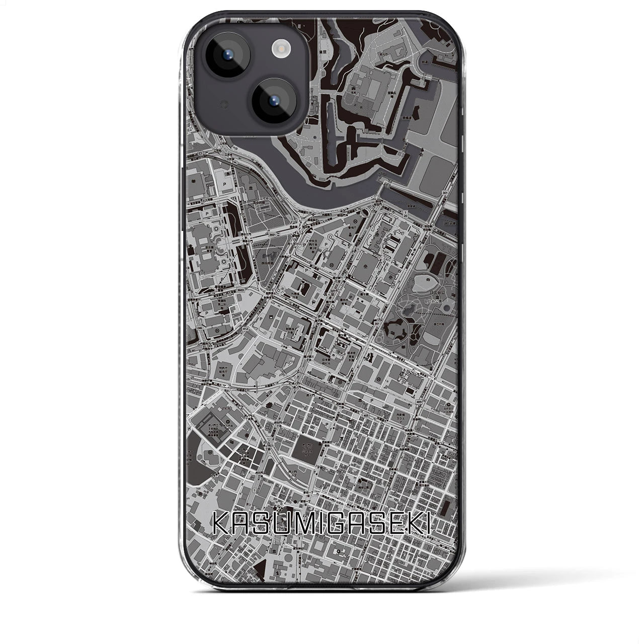 【霞ケ関(東京都)】地図柄iPhoneケース(クリアタイプ)