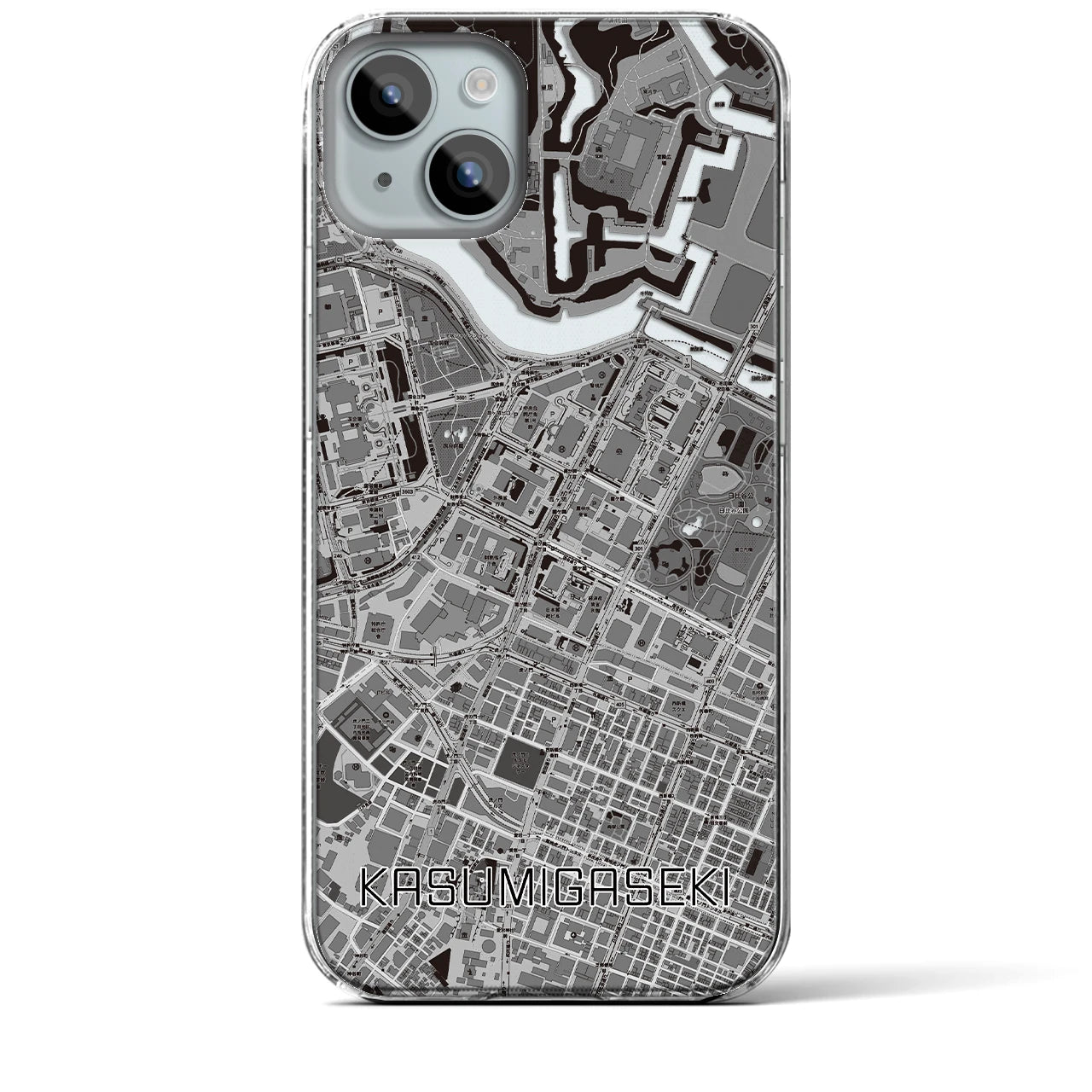 【霞ケ関(東京都)】地図柄iPhoneケース(クリアタイプ)