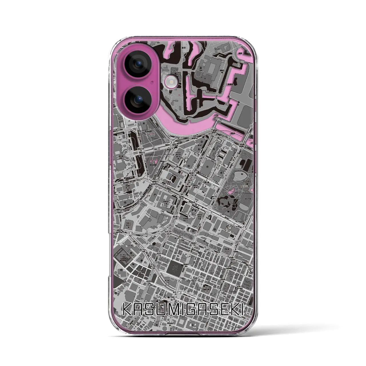 【霞ケ関(東京都)】地図柄iPhoneケース(クリアタイプ)