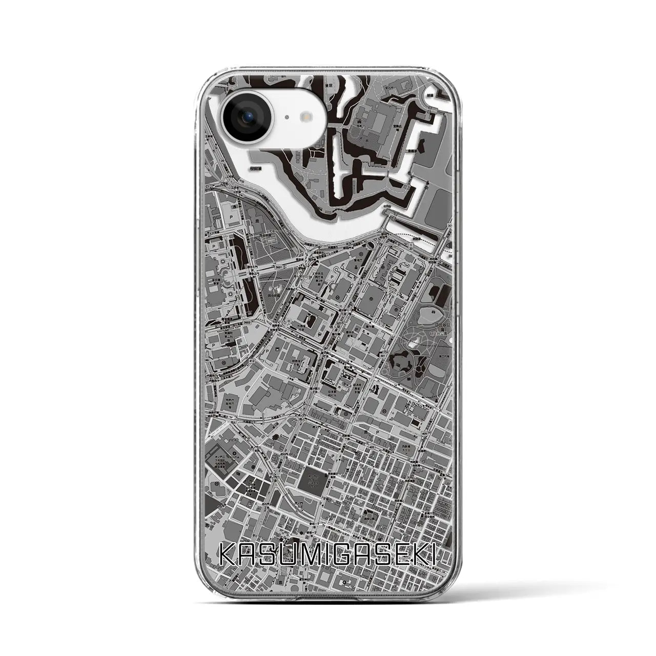 【霞ケ関(東京都)】地図柄iPhoneケース(クリアタイプ)