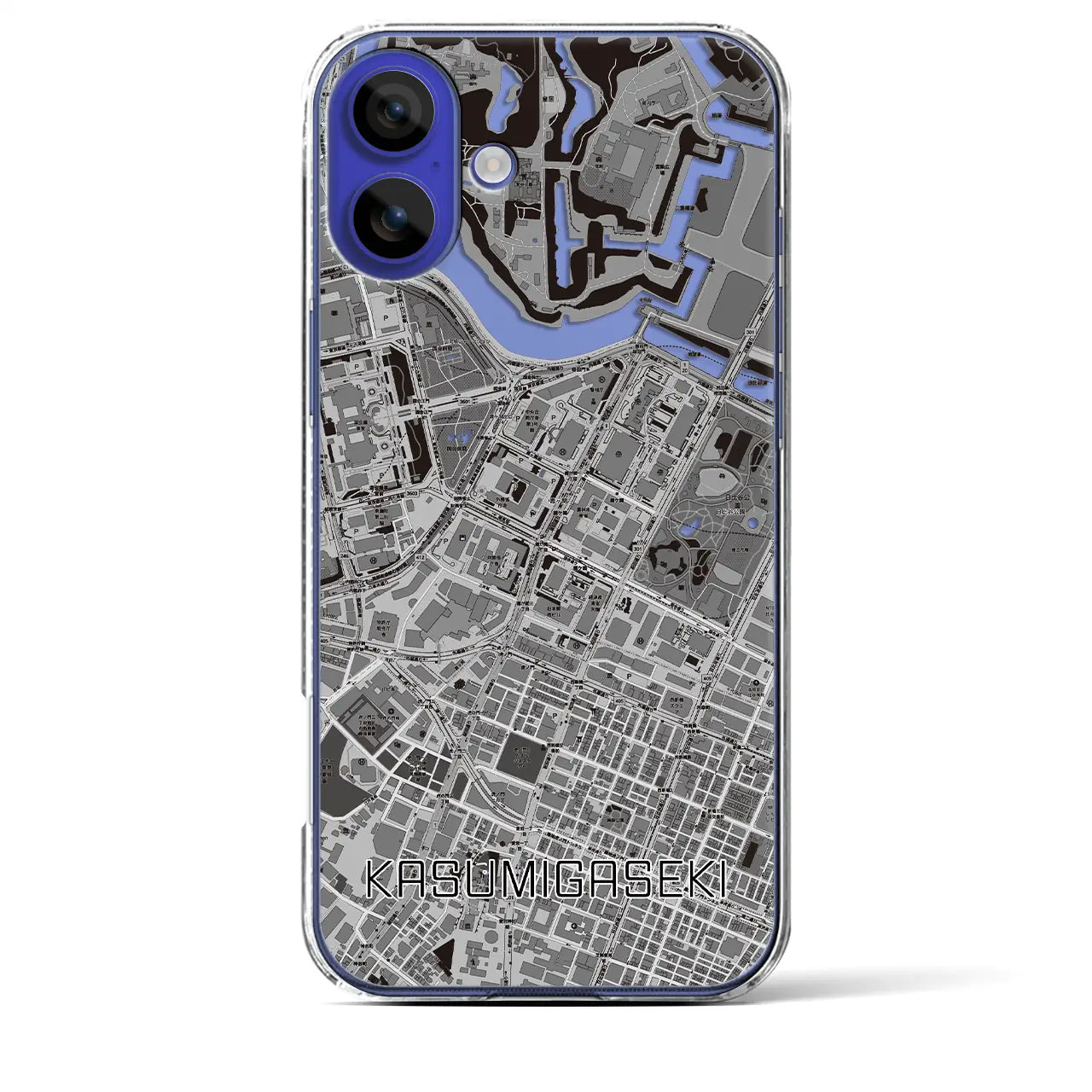【霞ケ関(東京都)】地図柄iPhoneケース(クリアタイプ)