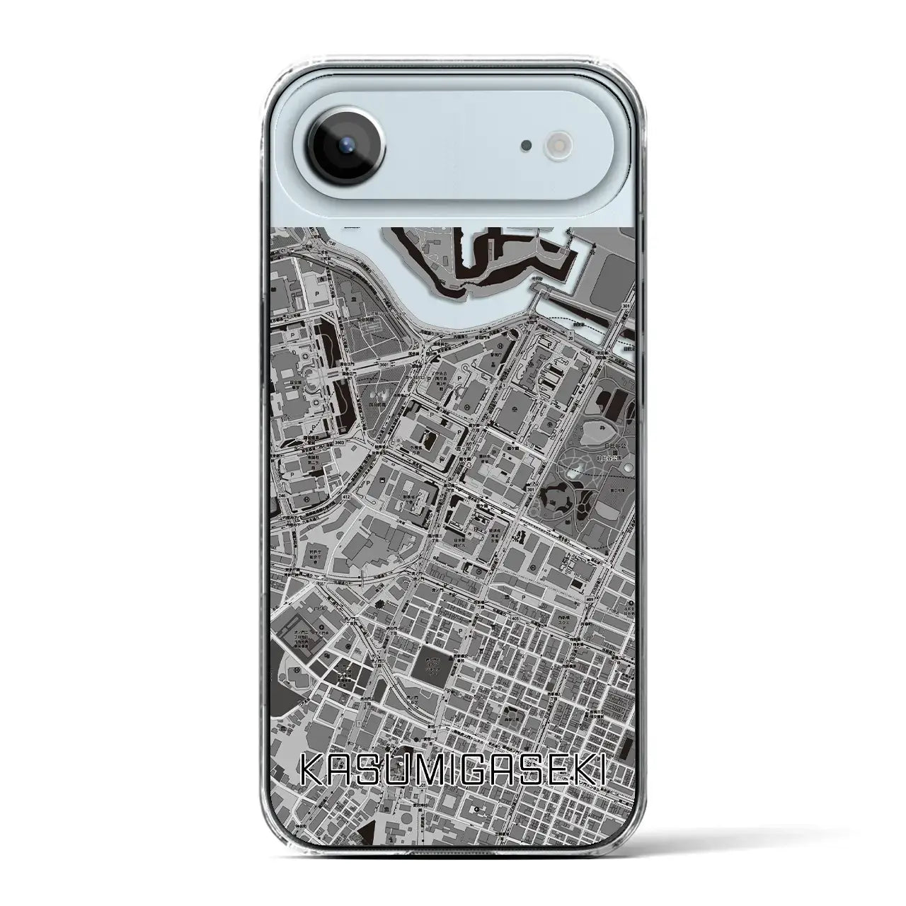 【霞ケ関(東京都)】地図柄iPhoneケース(クリアタイプ)