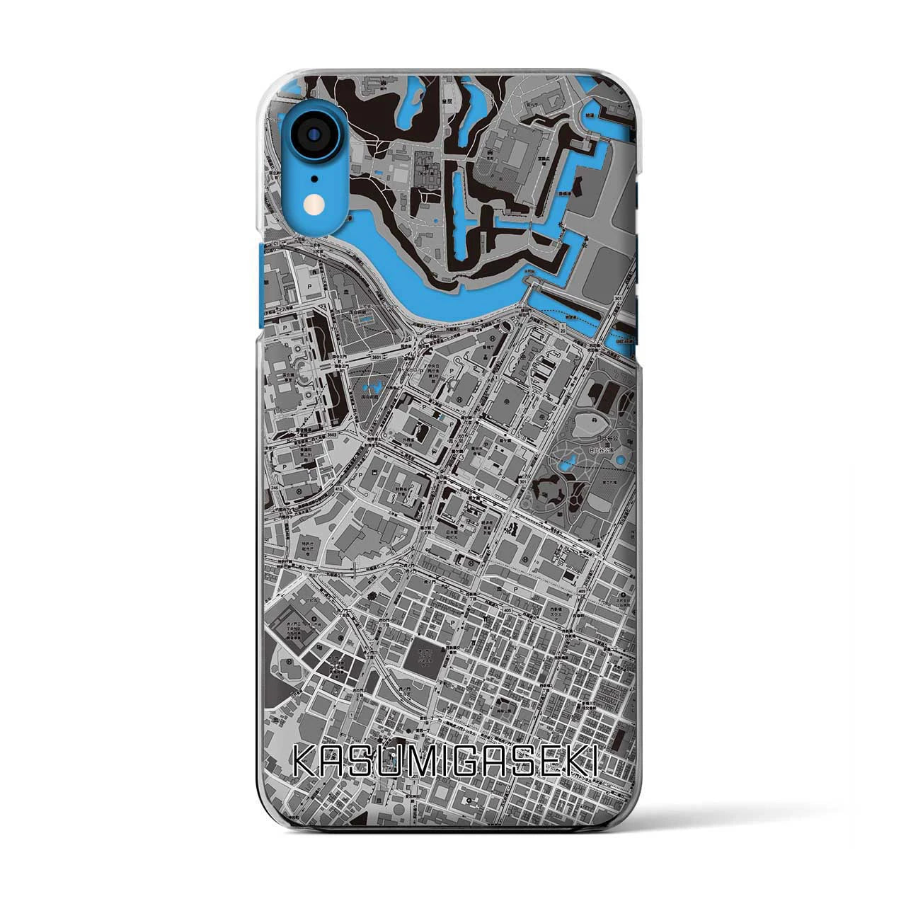 【霞ケ関(東京都)】地図柄iPhoneケース(クリアタイプ)