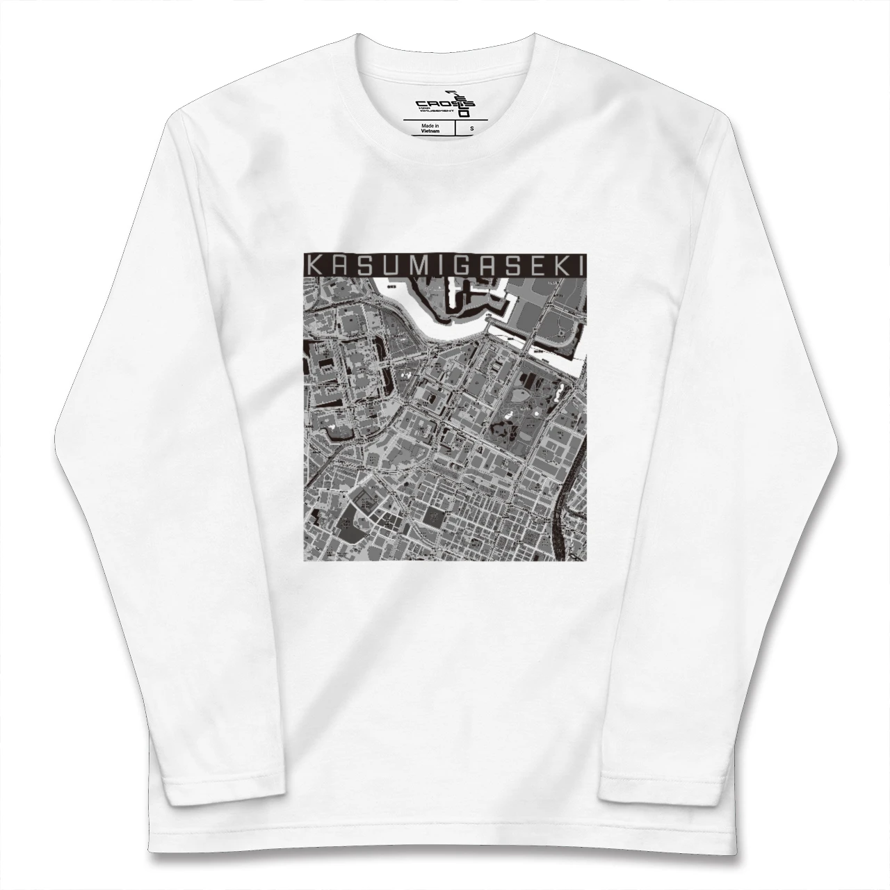 【霞ケ関(東京都)】地図柄ロングスリーブTシャツ