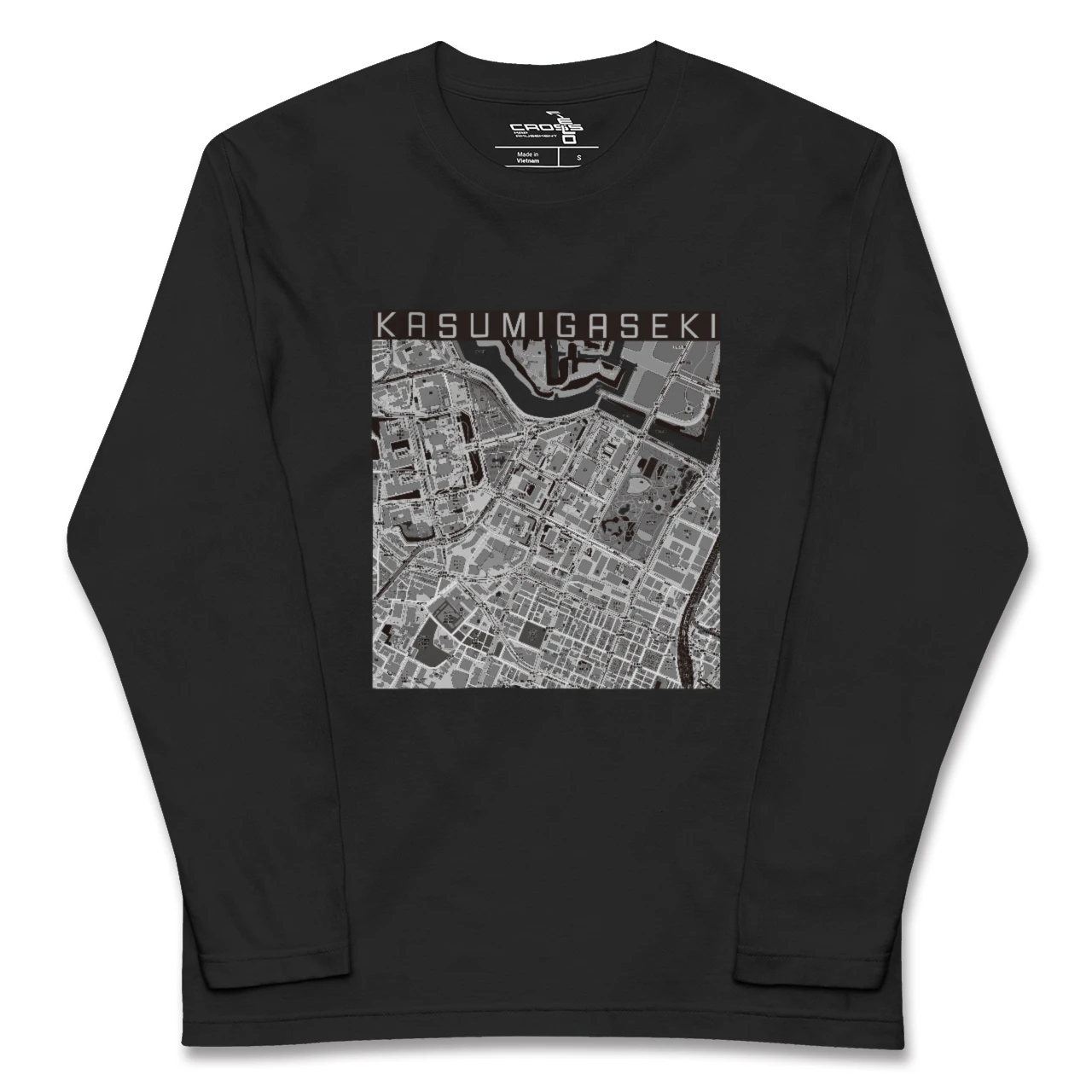 【霞ケ関(東京都)】地図柄ロングスリーブTシャツ