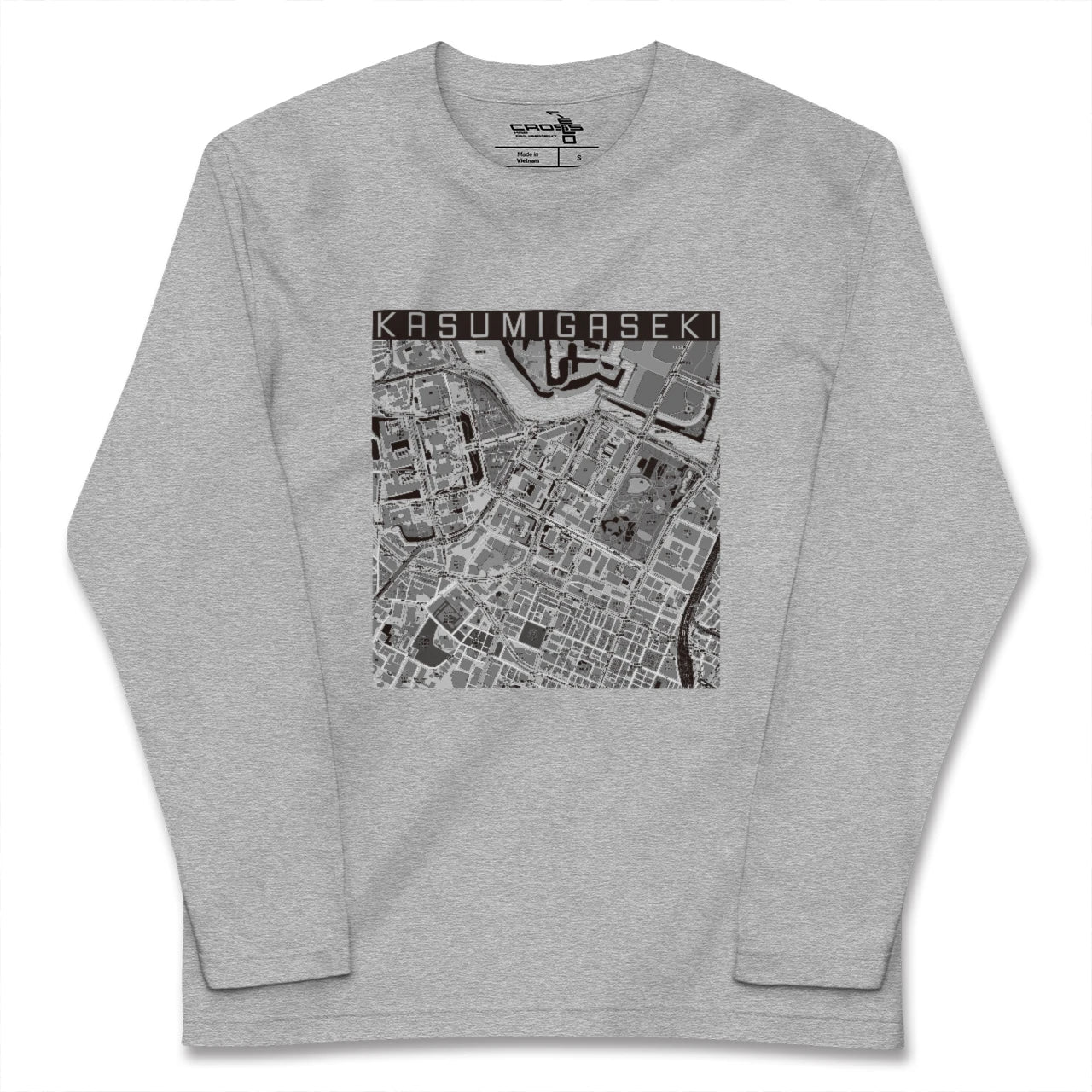 【霞ケ関(東京都)】地図柄ロングスリーブTシャツ