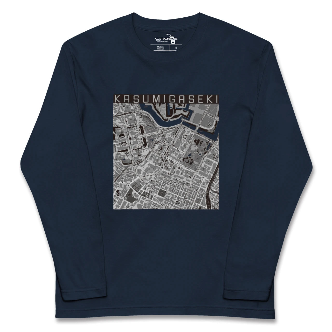 【霞ケ関(東京都)】地図柄ロングスリーブTシャツ
