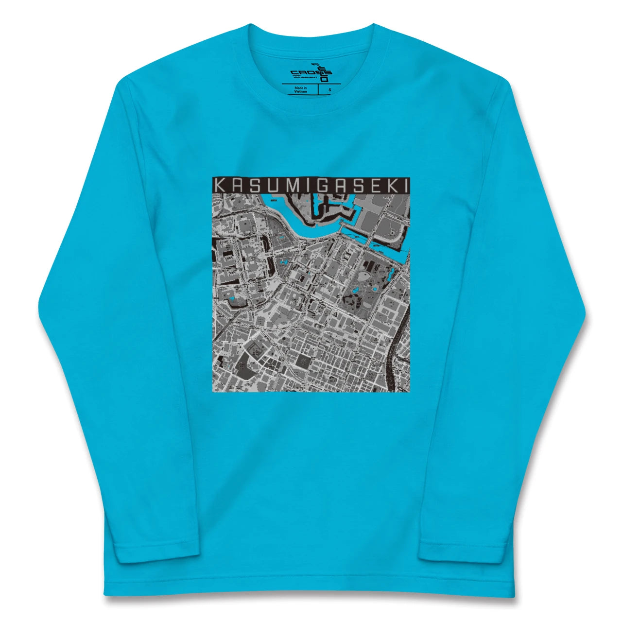 【霞ケ関(東京都)】地図柄ロングスリーブTシャツ