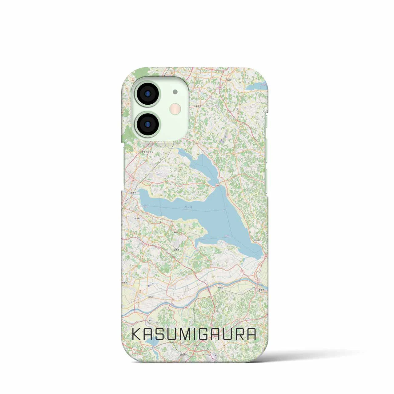【霞ヶ浦(茨城県)】地図柄iPhoneケース(バックカバータイプ)