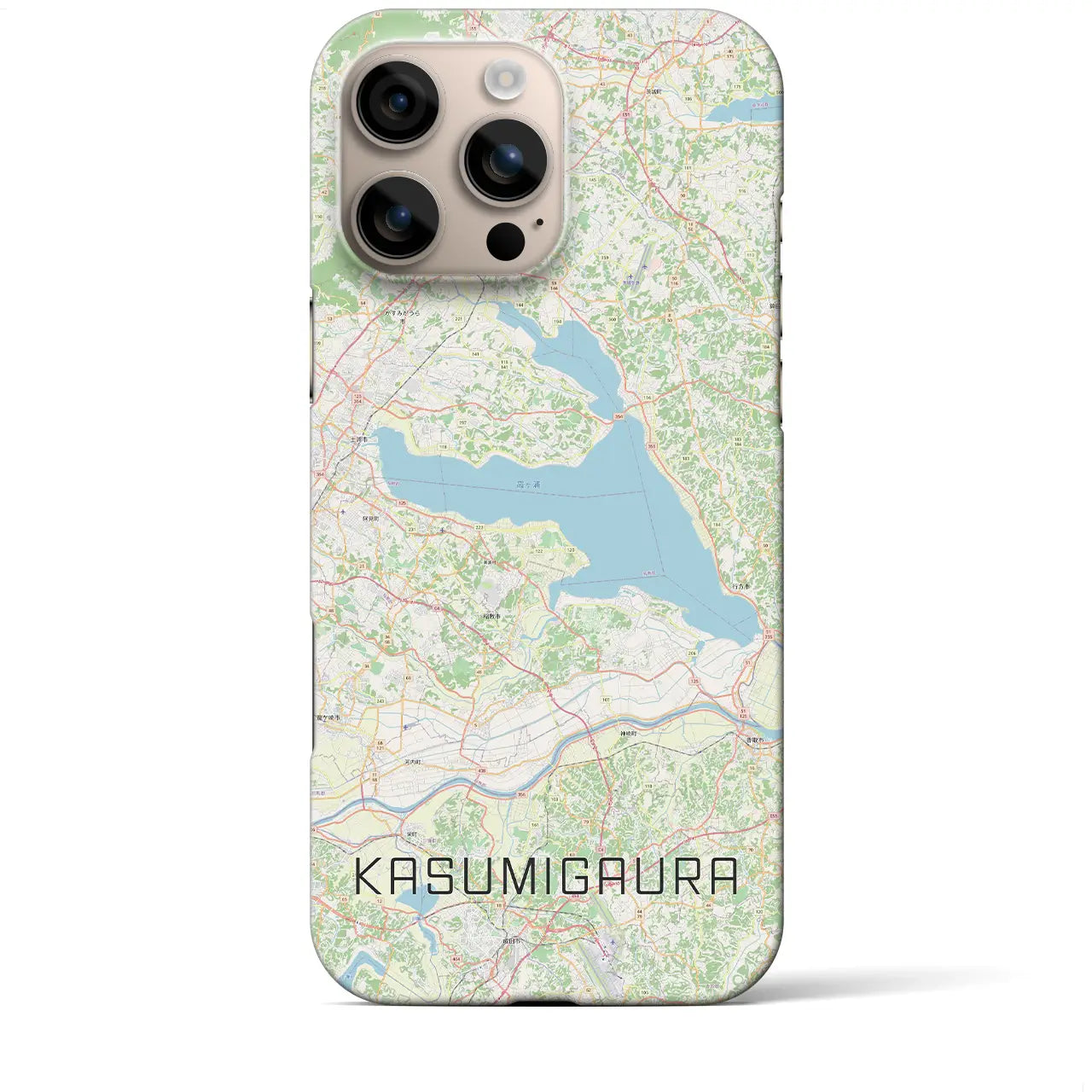 【霞ヶ浦(茨城県)】地図柄iPhoneケース(バックカバータイプ)