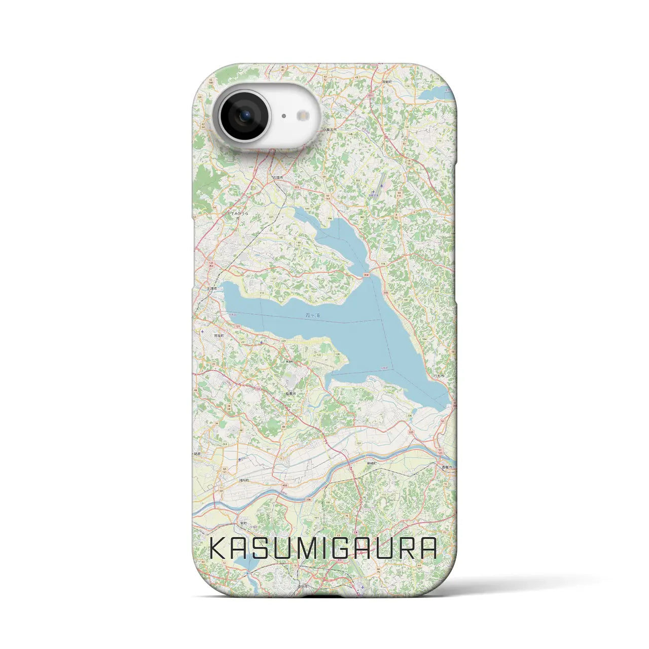【霞ヶ浦(茨城県)】地図柄iPhoneケース(バックカバータイプ)
