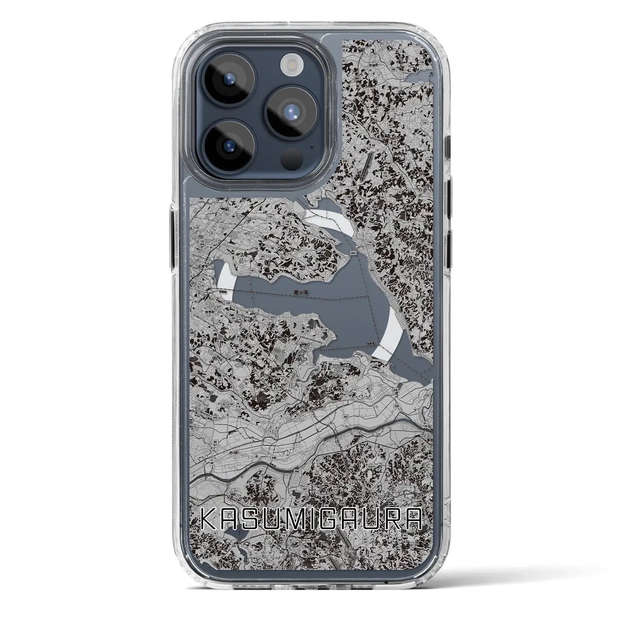 【霞ヶ浦(茨城県)】地図柄iPhoneケース(MagSafeタイプ)