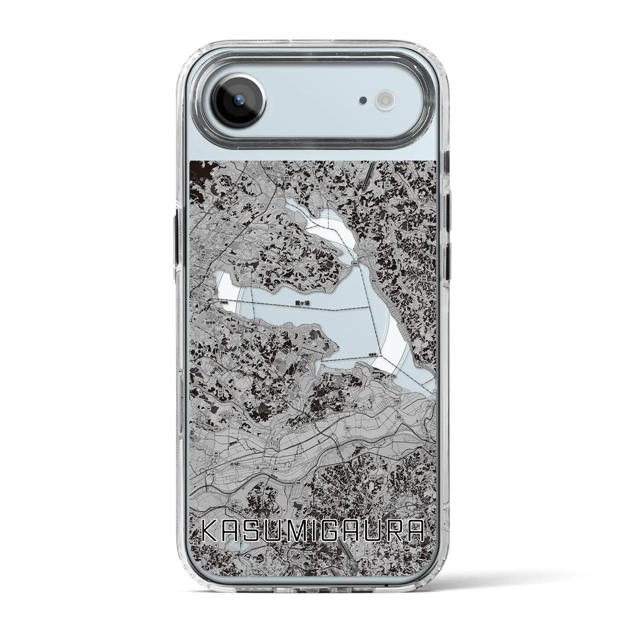 【霞ヶ浦(茨城県)】地図柄iPhoneケース(MagSafeタイプ)