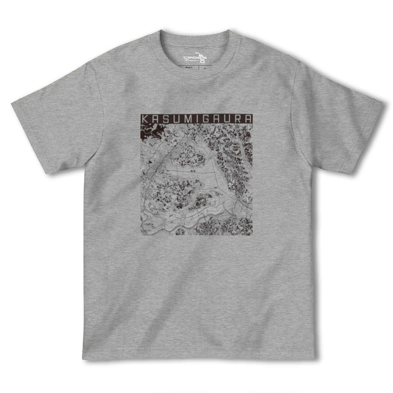 【霞ヶ浦(茨城県)】地図柄ヘビーウェイトTシャツ
