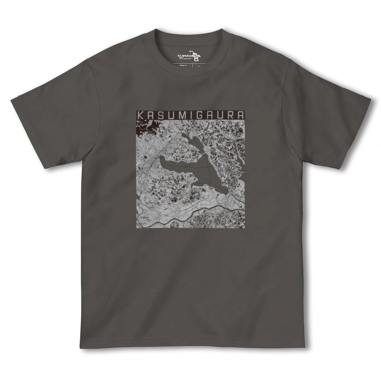 【霞ヶ浦(茨城県)】地図柄ヘビーウェイトTシャツ
