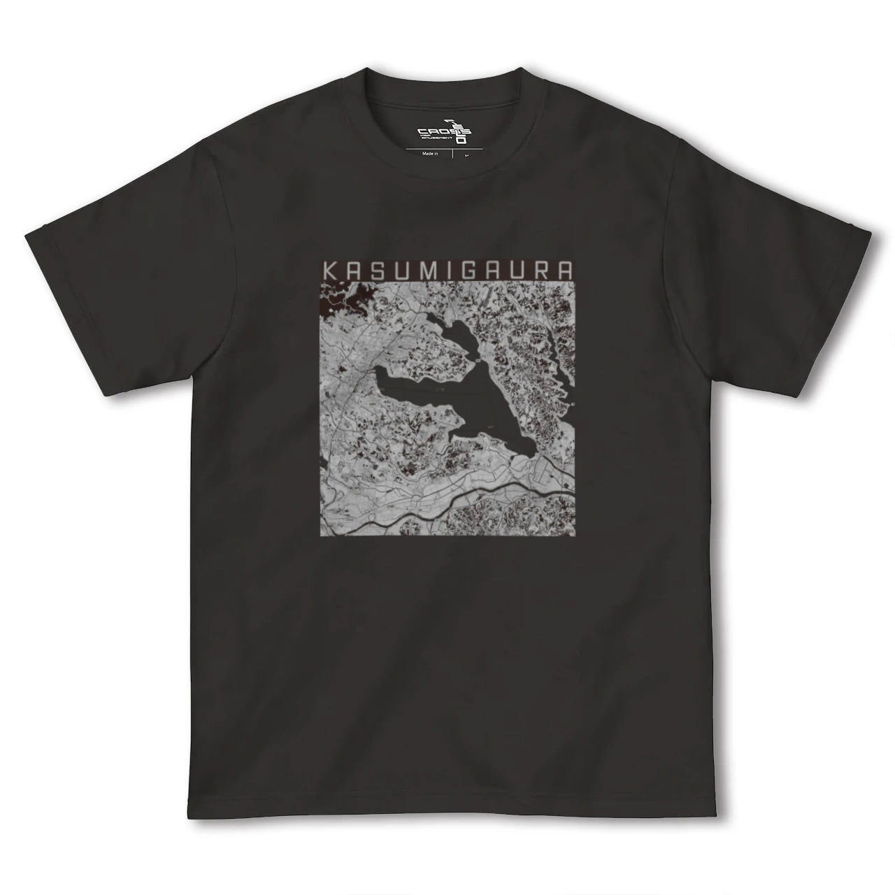 【霞ヶ浦(茨城県)】地図柄ヘビーウェイトTシャツ