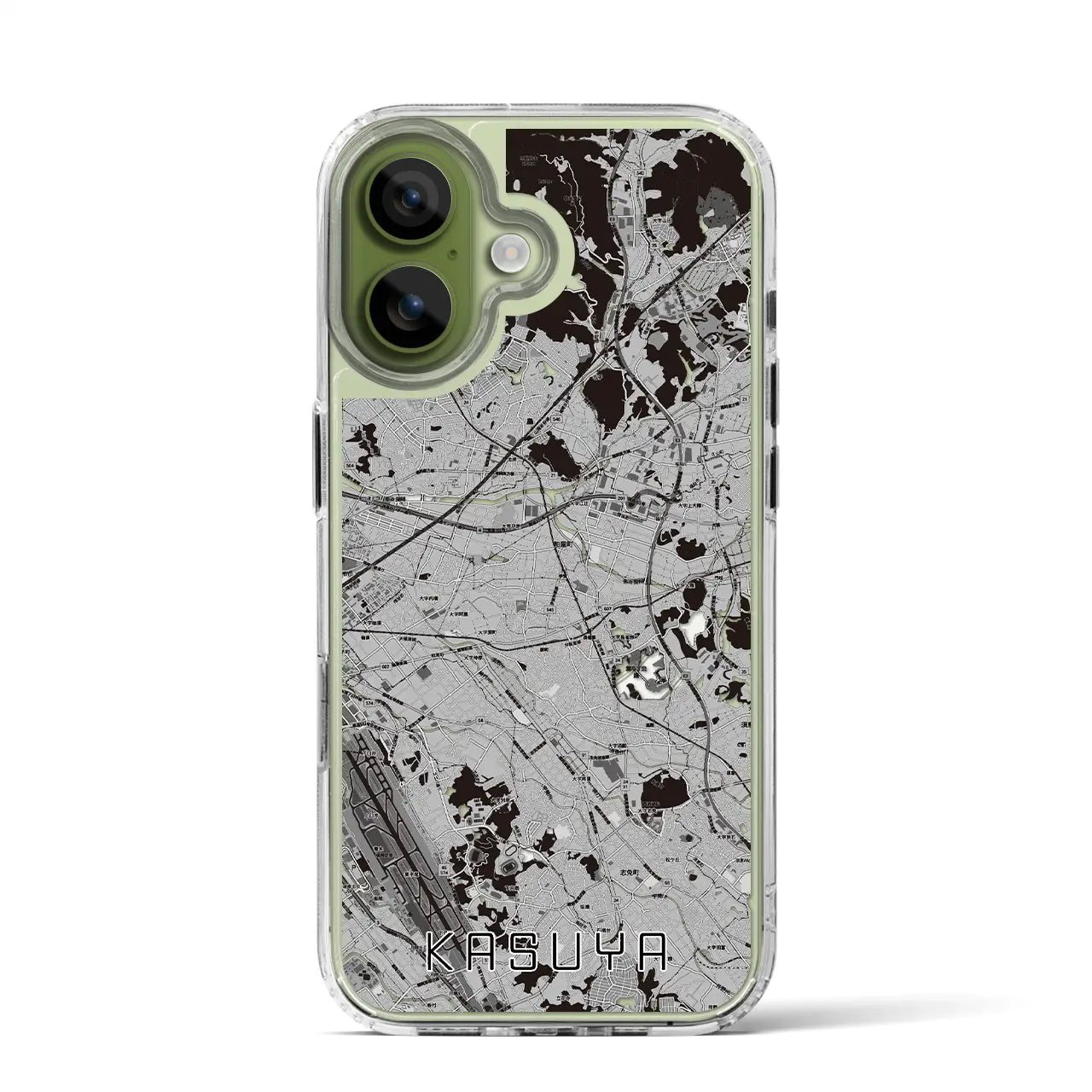 【粕屋(福岡県)】地図柄iPhoneケース(MagSafeタイプ)