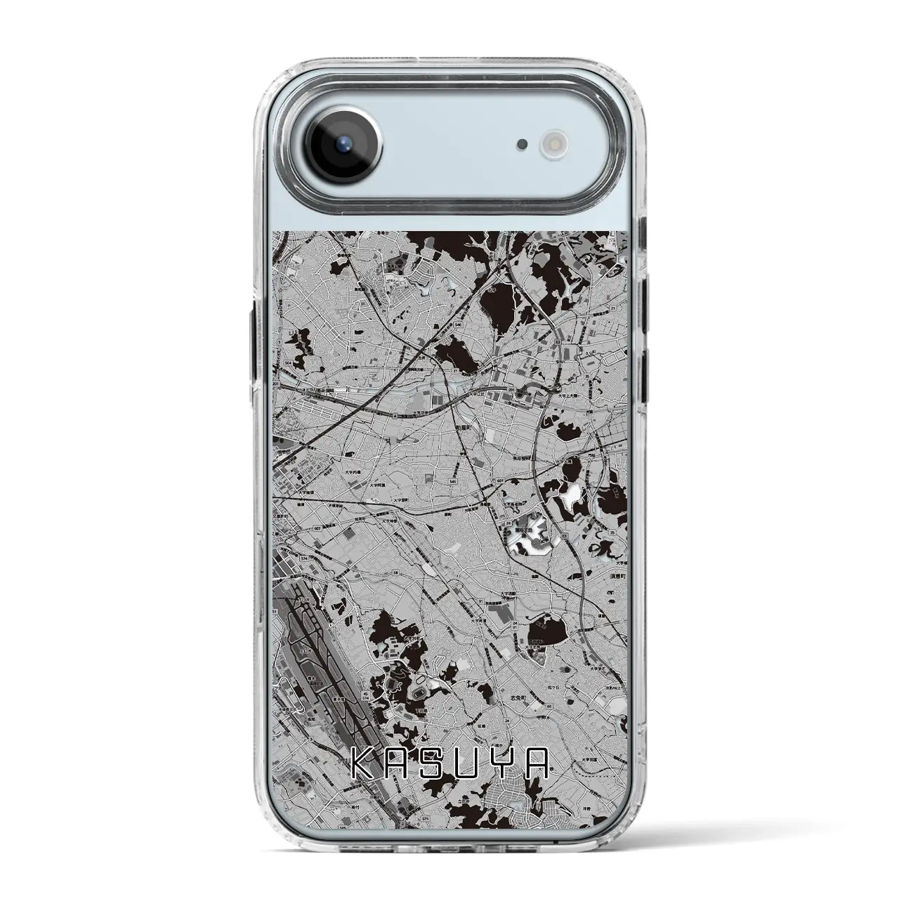 【粕屋(福岡県)】地図柄iPhoneケース(MagSafeタイプ)