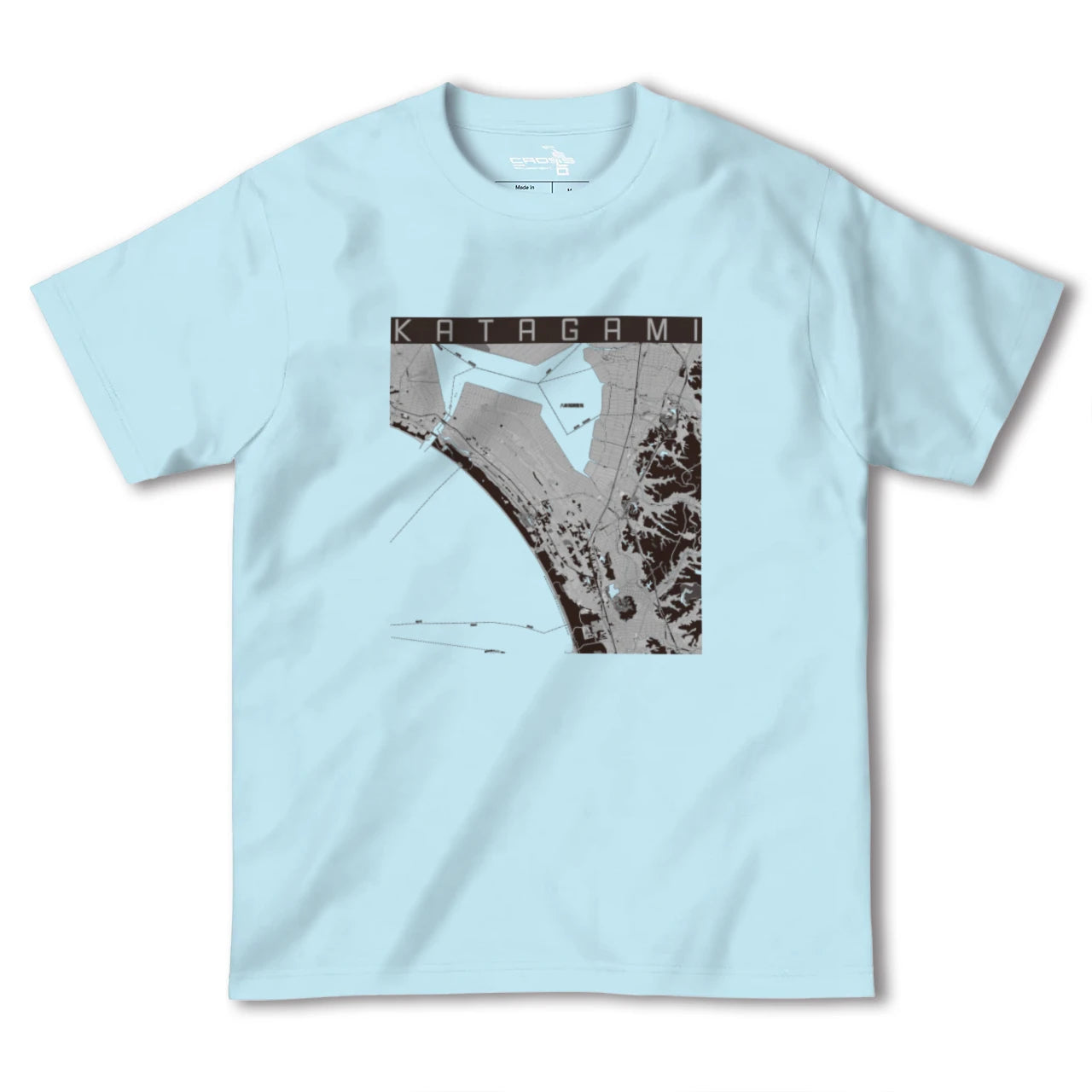 【潟上(秋田県)】地図柄ヘビーウェイトTシャツ