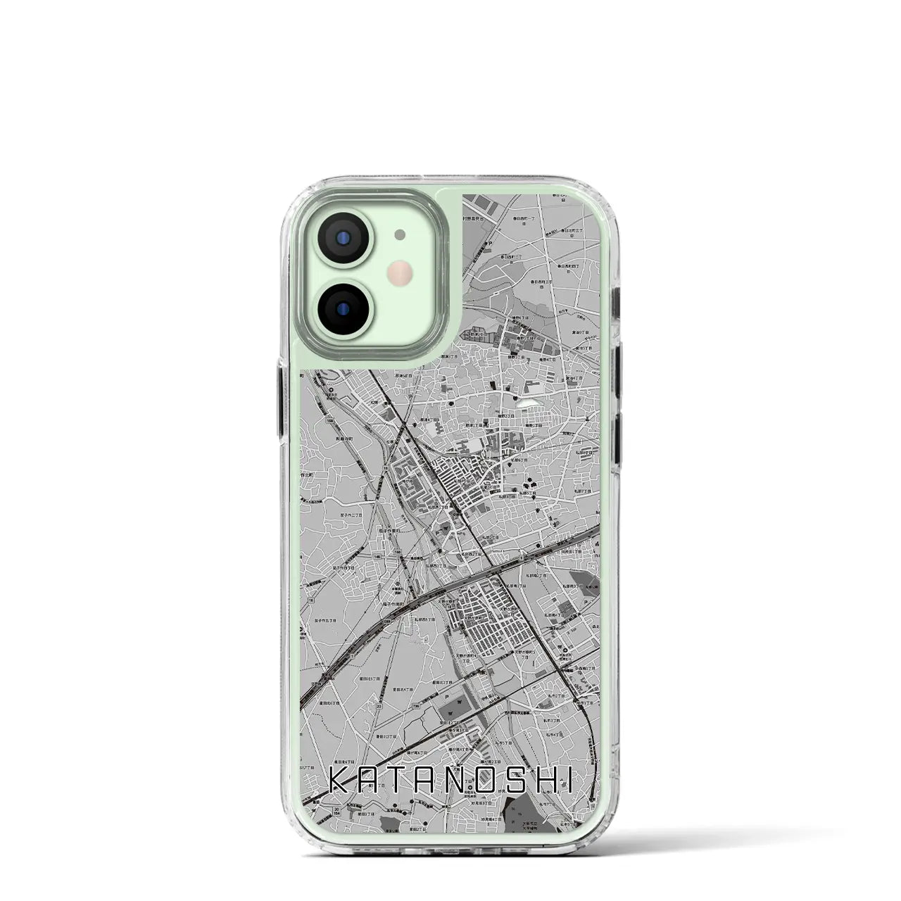 【交野市(大阪府)】地図柄iPhoneケース(MagSafeタイプ)