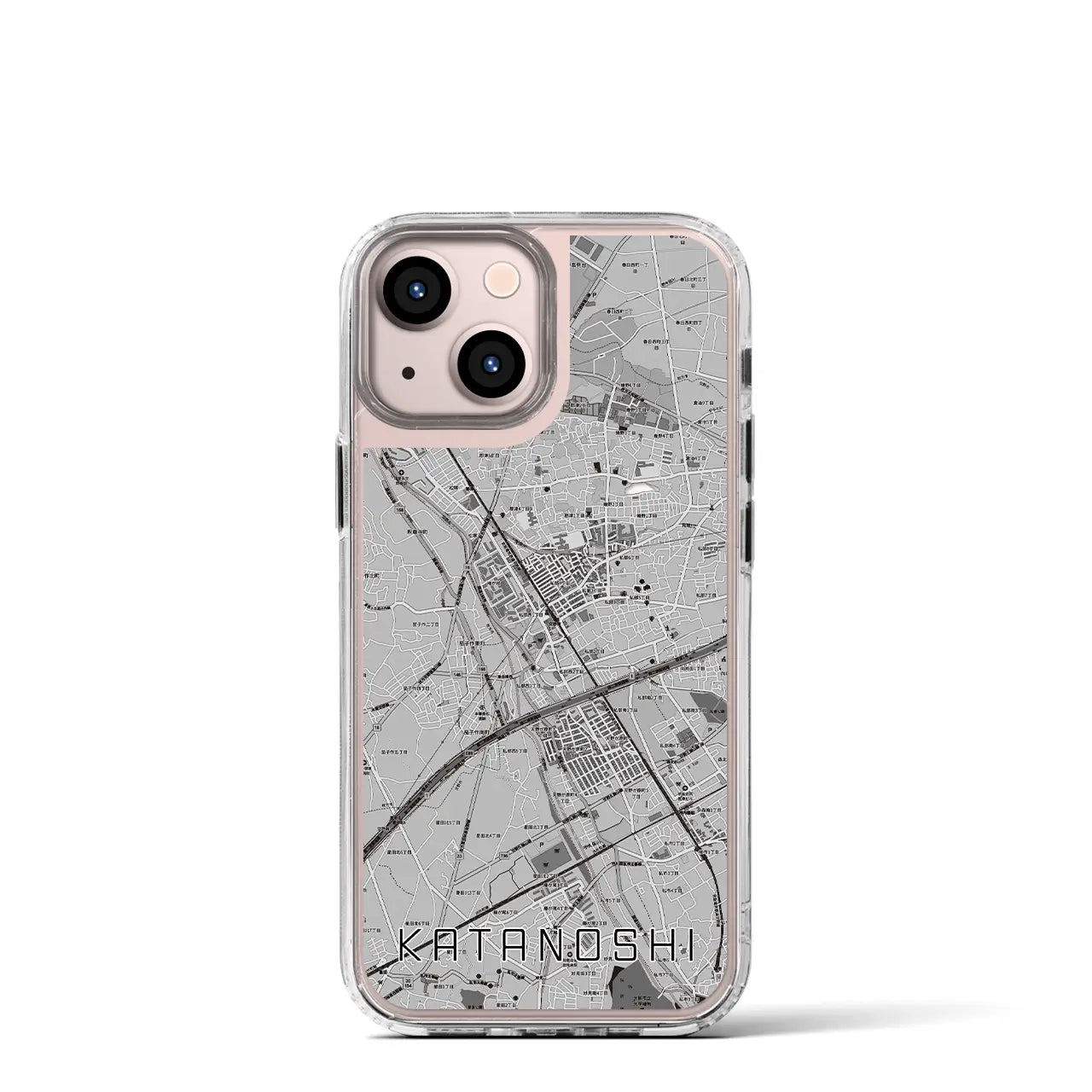 【交野市(大阪府)】地図柄iPhoneケース(MagSafeタイプ)