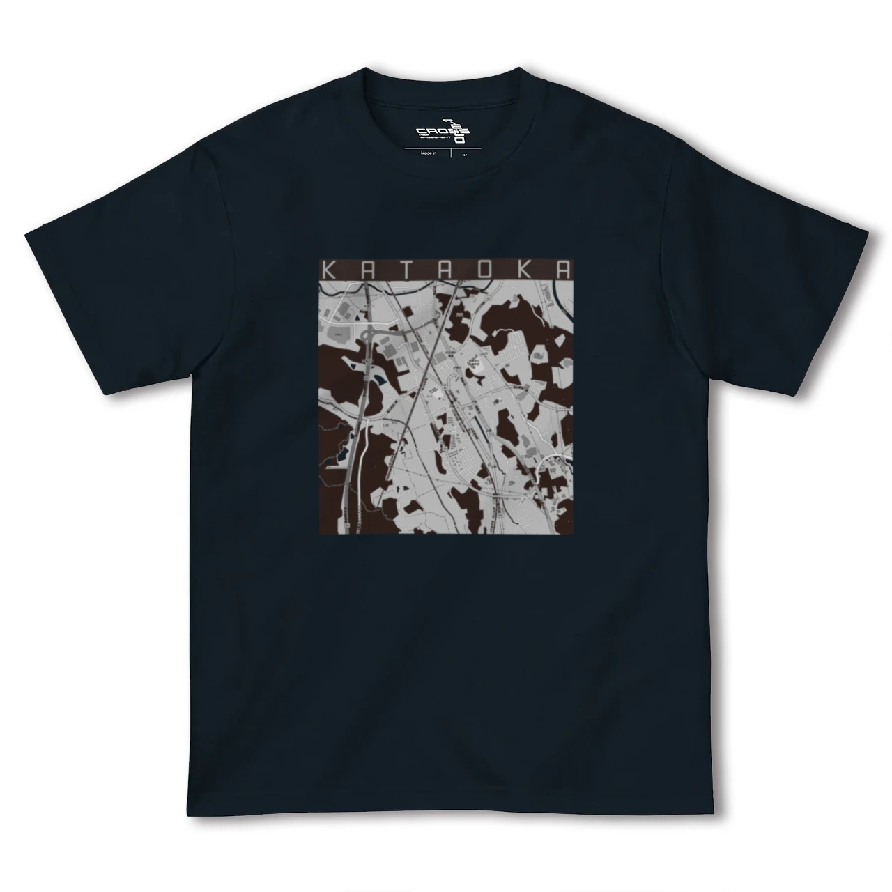 【片岡(栃木県)】地図柄ヘビーウェイトTシャツ