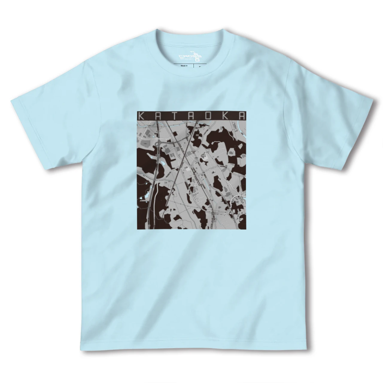 【片岡(栃木県)】地図柄ヘビーウェイトTシャツ