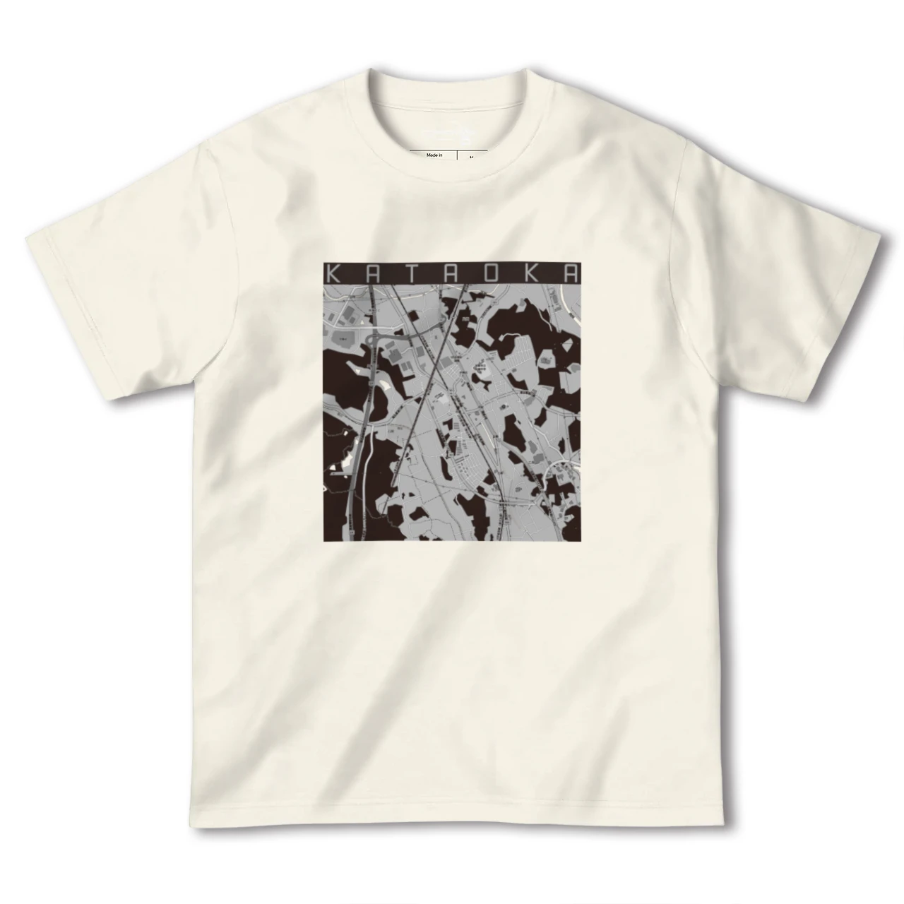 【片岡(栃木県)】地図柄ヘビーウェイトTシャツ