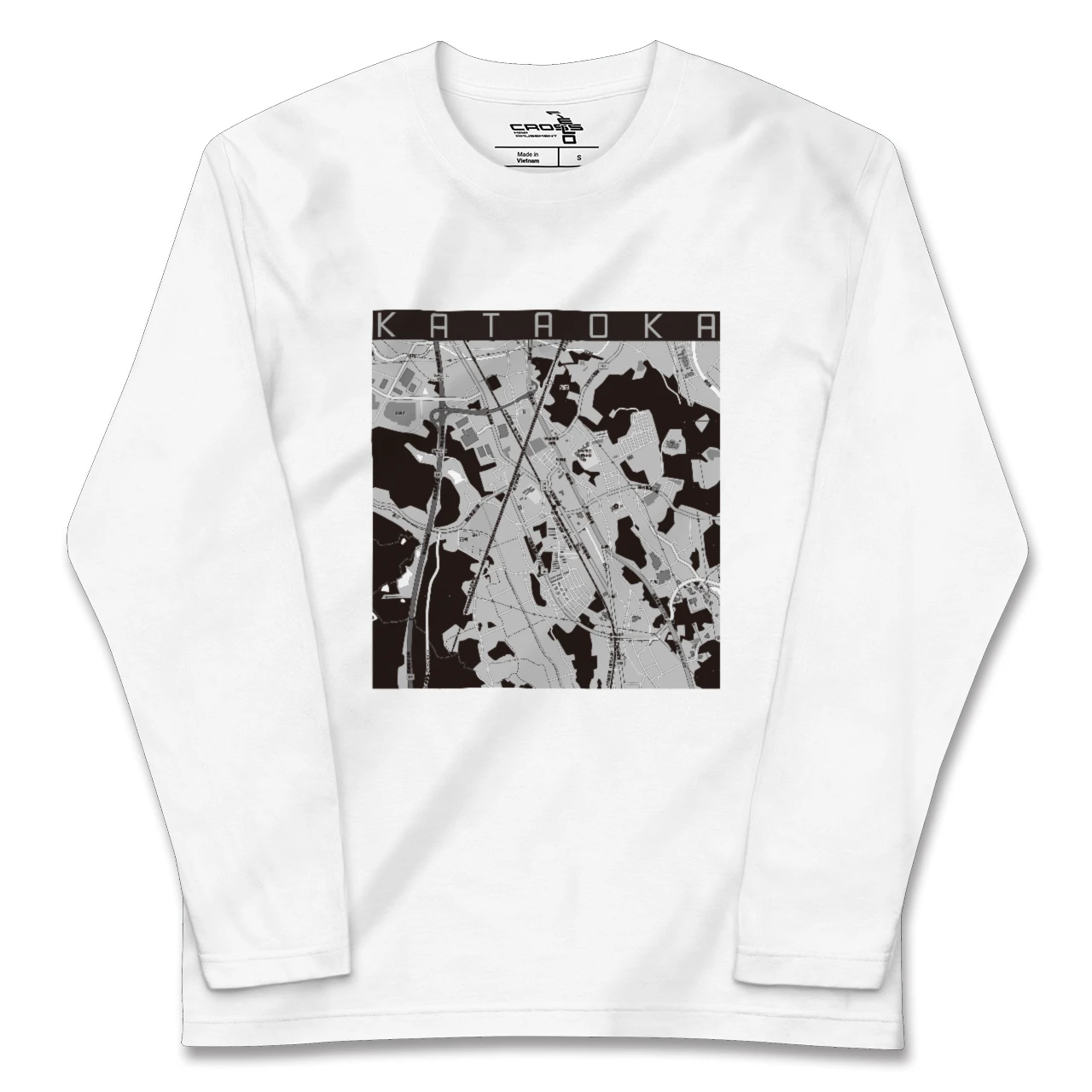【片岡(栃木県)】地図柄ロングスリーブTシャツ