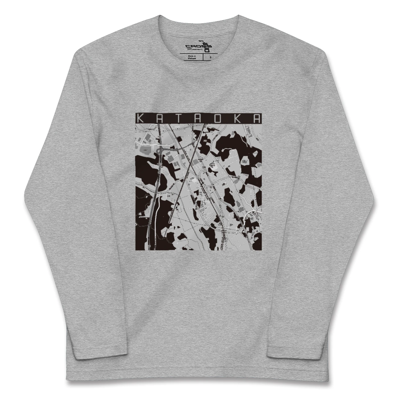 【片岡(栃木県)】地図柄ロングスリーブTシャツ