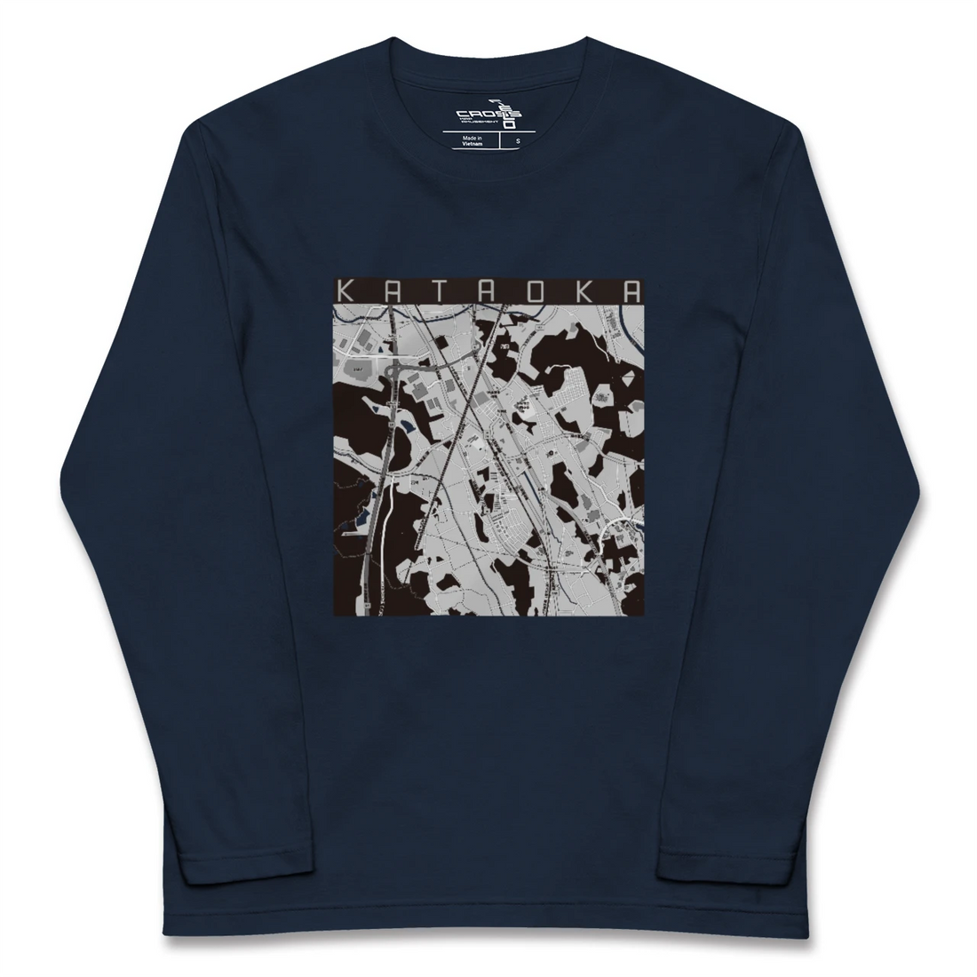 【片岡(栃木県)】地図柄ロングスリーブTシャツ