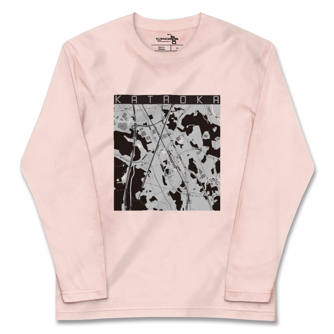 【片岡(栃木県)】地図柄ロングスリーブTシャツ