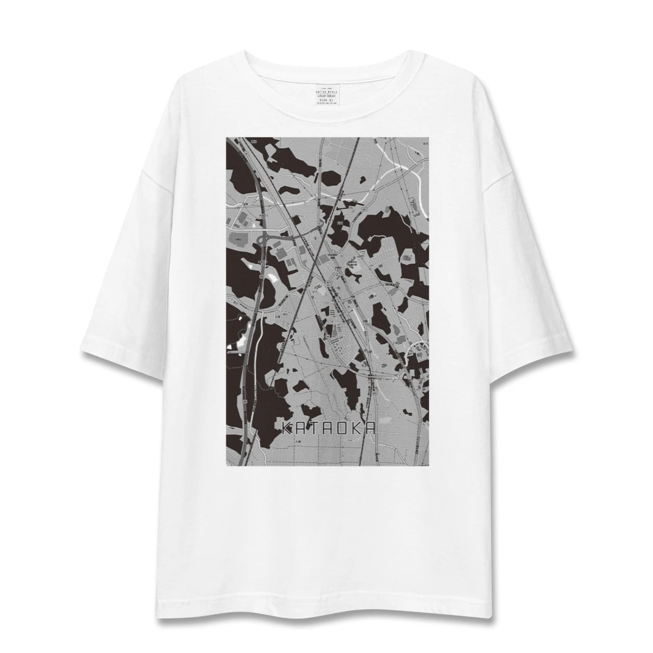 【片岡(栃木県)】地図柄ビッグシルエットTシャツ