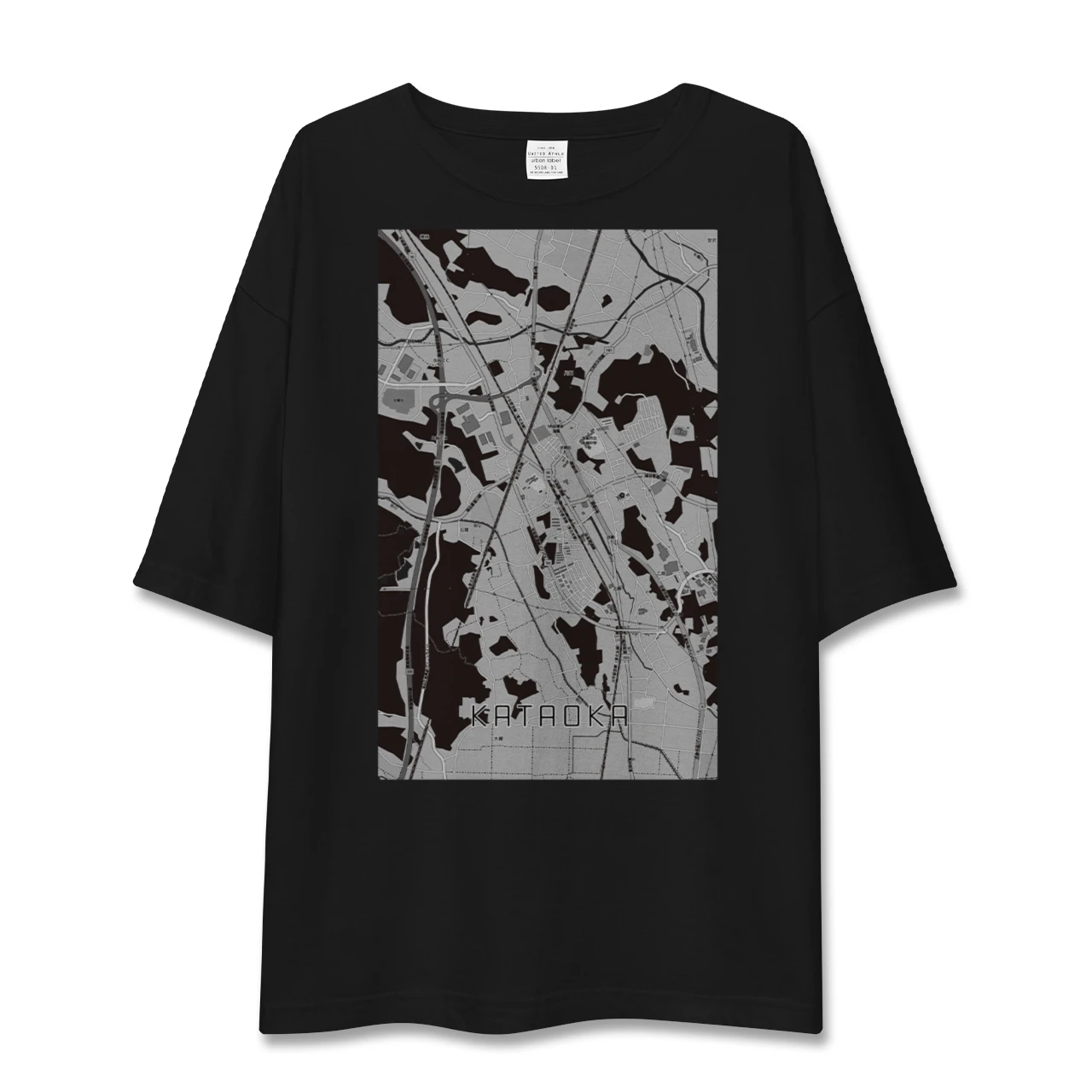 【片岡(栃木県)】地図柄ビッグシルエットTシャツ