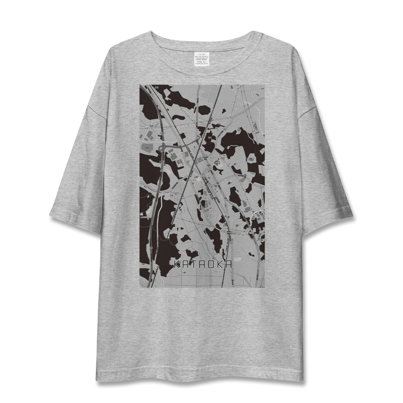 【片岡(栃木県)】地図柄ビッグシルエットTシャツ