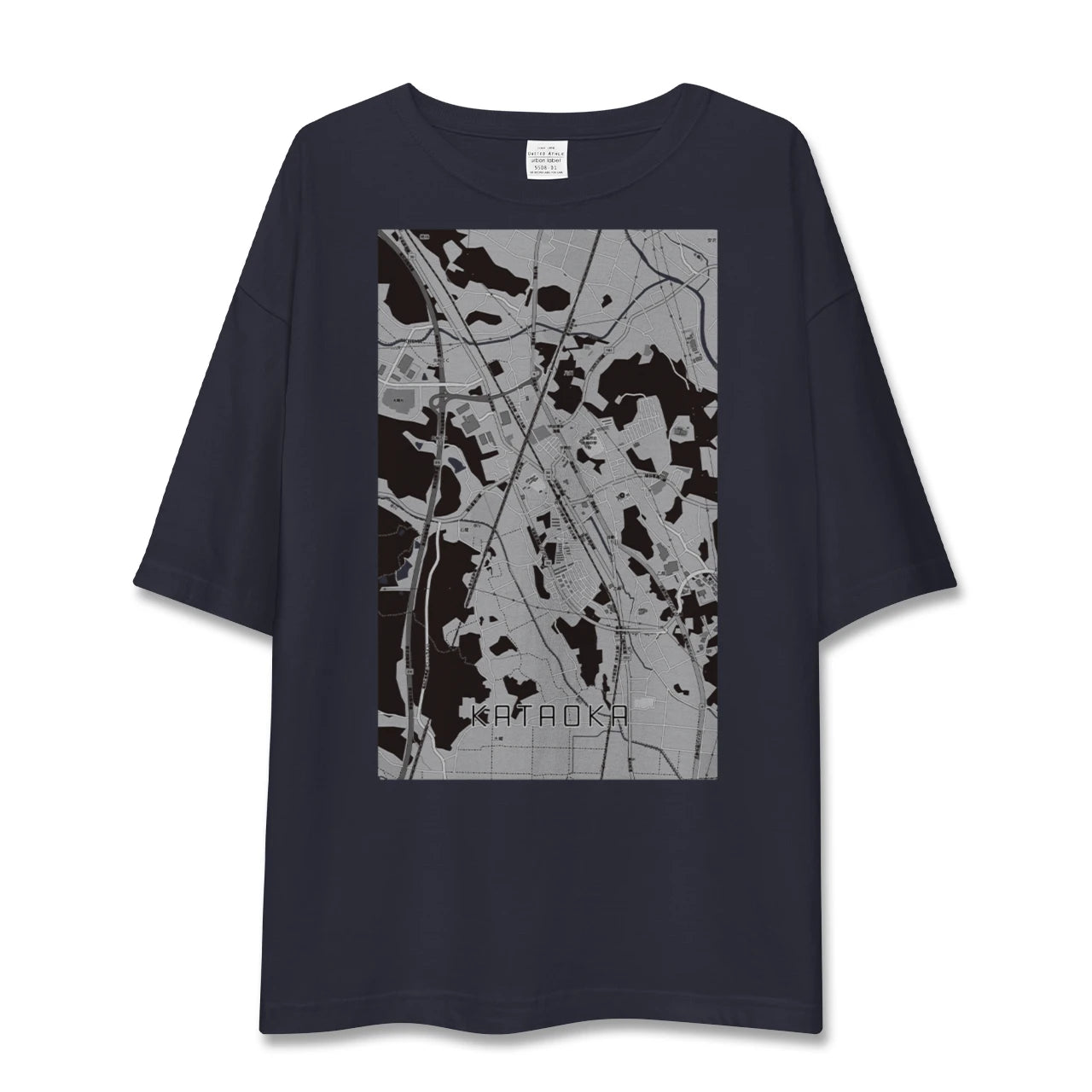 【片岡(栃木県)】地図柄ビッグシルエットTシャツ