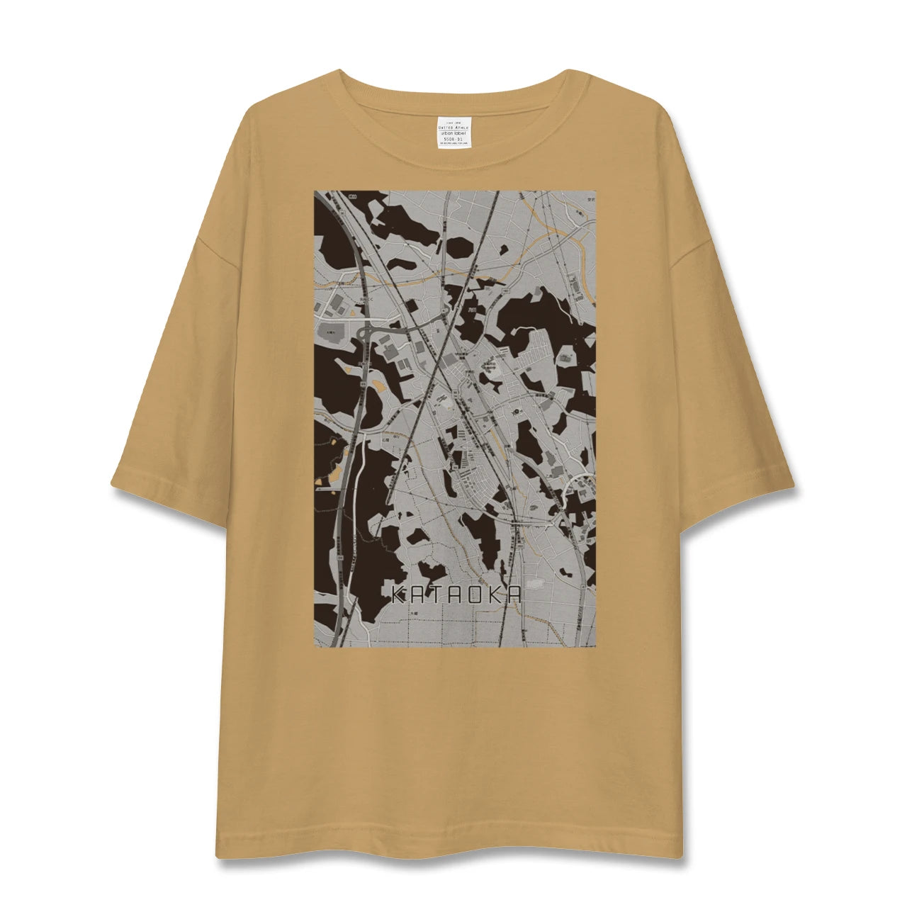 【片岡(栃木県)】地図柄ビッグシルエットTシャツ