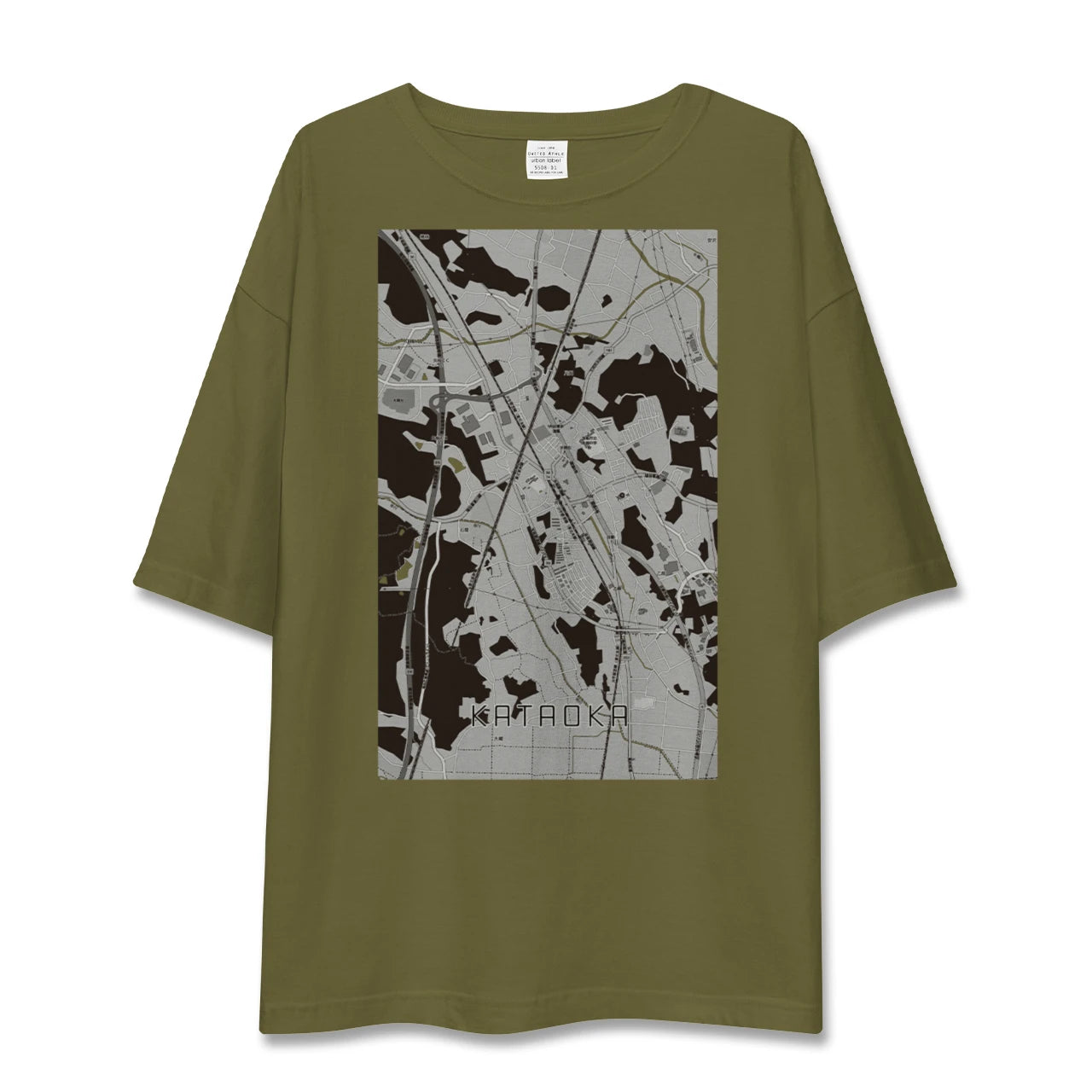 【片岡(栃木県)】地図柄ビッグシルエットTシャツ