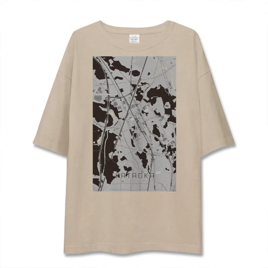 【片岡(栃木県)】地図柄ビッグシルエットTシャツ